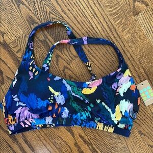 Title Nine Colorful Women's Swim Top